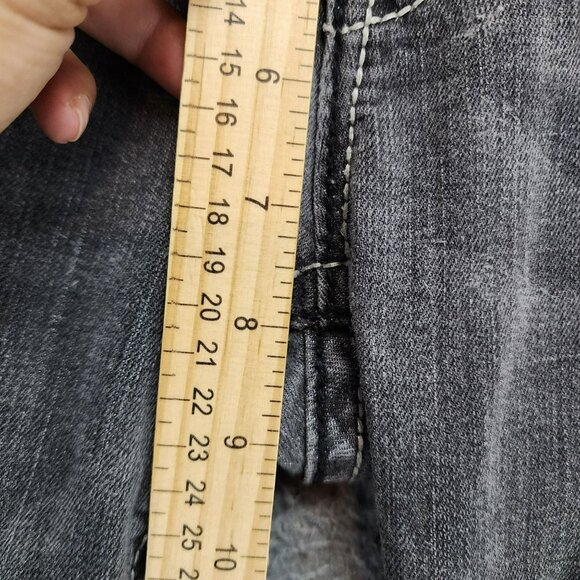 Miss Me Jeans Womens 30 JP533056 Gray Stretch Low Rise Skinny *Read* - Picture 6 of 16